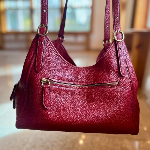 Coach Lori Red Leather Shoulder Bag - Picture 4 of 8